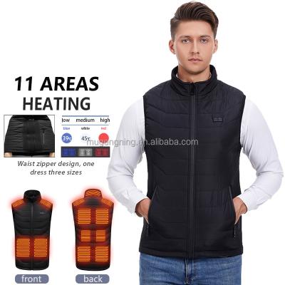 China Other Heated Jacket 11 Zones USB Heated Cotton Vest Jackets With Battery Pack for sale