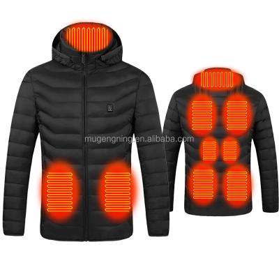 China Other Wholesale Logo Custom Puffer Battery USB Electric Heated Coat Winter Heated Jacket For Men for sale