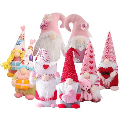 China 2022 Valentine's Day Stuffed Valentine's Office Mail Gnomes Doll Wedding Gifts Bedroom Living Room Decoration Position for sale