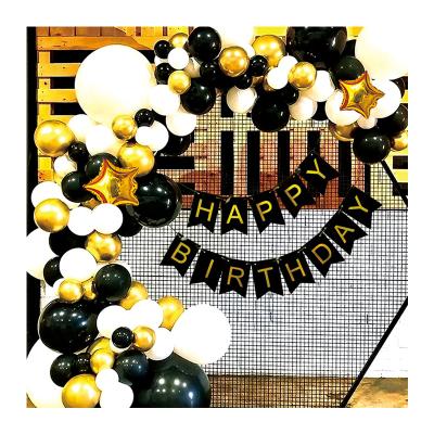 China Wholesale Party Decoration Confetti Latex Globos Arch Star Foil Hanging Balloon Kit With Birthday Banner for sale