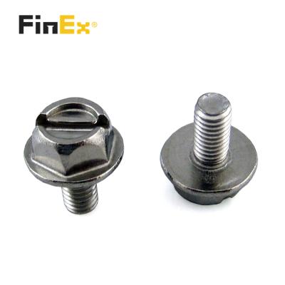 China Main Flange Stainless Steel Stainless Steel Slot Drive Type Screws for sale