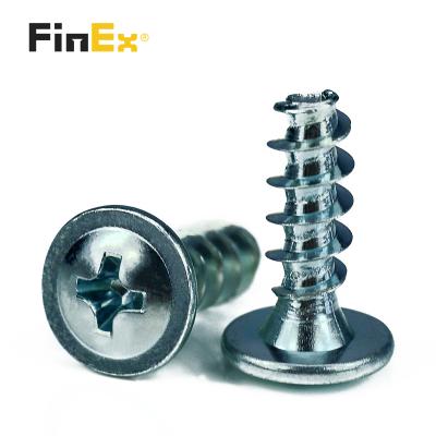 China Custom Steel Zinc Plated Phillips Truss Washer Head Pint Pan Thread Forming Screw For Plastic for sale