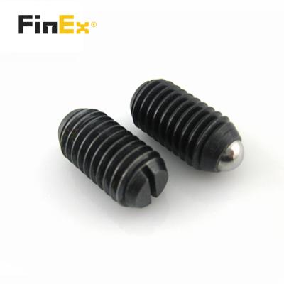 China Black Oxide Alloy Steel Ball Plunger Slotted Set Screw Pan Factory Price Wholesale Metric for sale