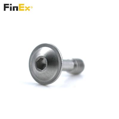 China Free Sample Metric M5 Stainless Steel Hex Drive Truss Head Captive Gasket Screw for sale