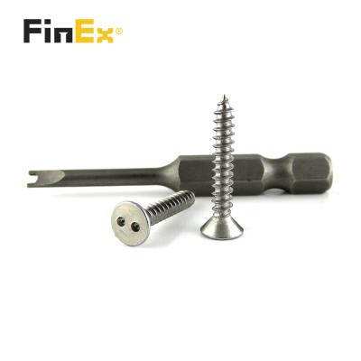 China Pan Custom Stainless Steel Self Security Anti Theft Snake Eye Tapping Screw for sale