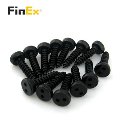 China Pan Factory Price Custom Black Anti Snake Eye Tamper Security Screw for sale