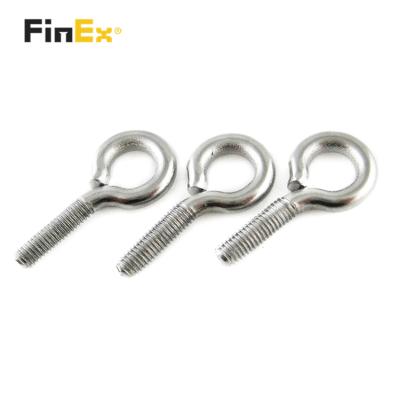 China Hook Head Custom 304 Stainless Steel Heavy Duty Hook Eyes Screws Threaded Lag Eye for sale