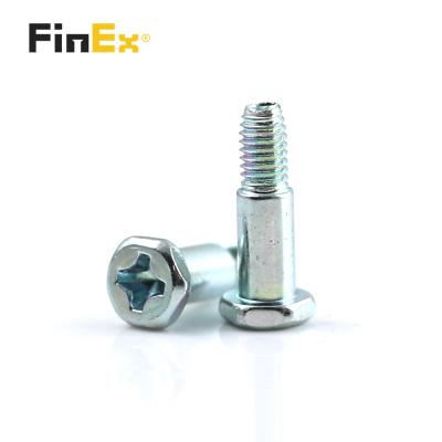 China Custom Zinc Plated Hex Pan Head Phillips Machine Thread Step Screw Shoulder Bolts for sale