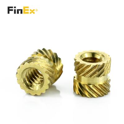 China High Quality Furniture OEM Plastic Utility Custom High Quality Wood Knurled Brass Insert Nut for sale