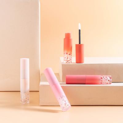 China Custom Empty 3ml Lip Gloss Cosmetic Tube Private Label Lip Gloss Containers Round Plastic Lip Gloss Tube for sale