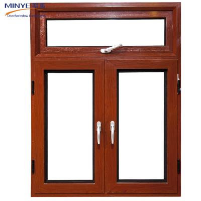 China Double Swing Frame Aluminum Casement Window Small Aluminum Casement Window en venta