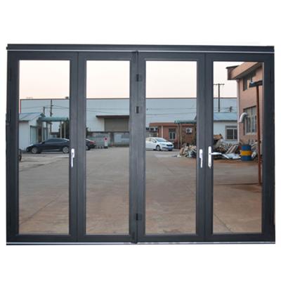 China Anti Aging Aluminum Glass Room Dividers Bifold Folding Doors zu verkaufen