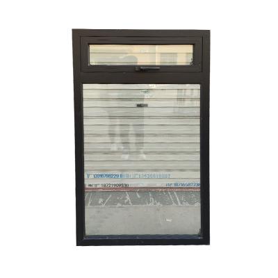 중국 Black Swing Double Hung Anodized Aluminum Security Top Awning Window Bottom Fixed Windows 판매용