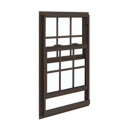 China Slip Hung Windows Double Glazed Dust Proof Aluminum Single Window for sale