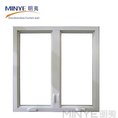 China Cheap PVC Steel House Folding PVC Casement Screen Outswing Philippines Aluminum Casement Window Te koop