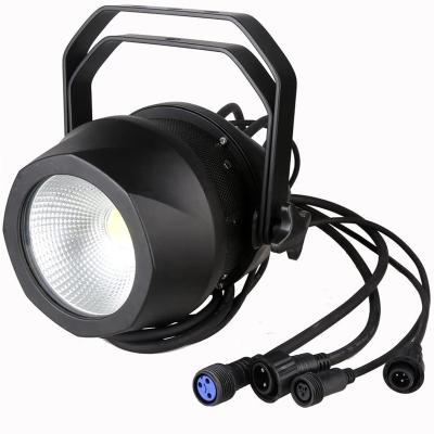 China Outdoor Sports Stadiums Aluminum Alloy IP65 DMX Wash Par Can Waterproof RGBW 4in1 200w COB LED Par Light With Barndoor for sale