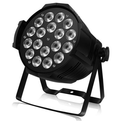 China Sports/Stage/Bar/Wedding/Business Stadiums Led 18*10w ​​Full Color Cob Face Light Rgbw 4in1 Par Light Colorful Tint Par Light For Bar Wedding Stage Theater for sale