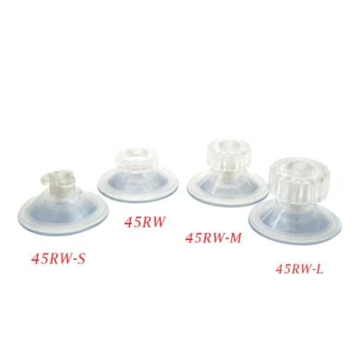 China ABS+PVC 45MM Diameter Rubber Vacuum Suction Cups With Screw And Nut for sale