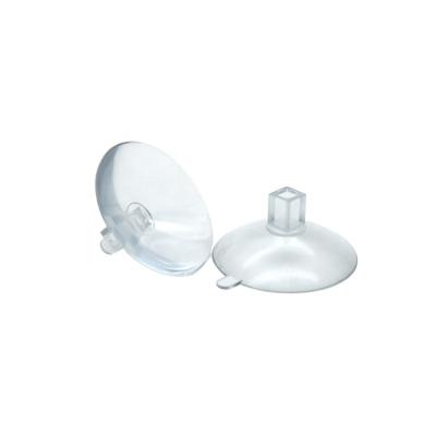 China 38mm Diameter Durable Transparent Suction Cup With Top Hole for sale