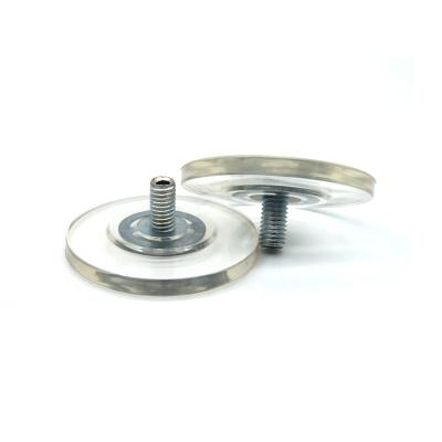 China Clear PVC Diameter 55mm Color PVC Suction Cup M8 Screw for sale