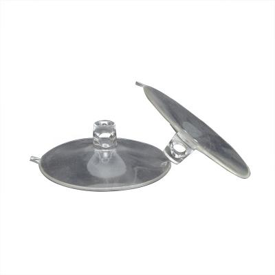 China Multifunctional 70mm Diameter Side Hole Suction Cup In Clear Color for sale