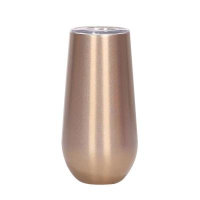 China 12oz Vacuum Wine Tumbler Mugs Stainless Steel Viable Double Walled Insulated Tumblers With Lid Wine Cups for sale