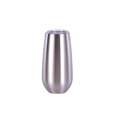 China Sustainable 6oz Stainless Steel Vacuum Insulated Wine Tumbler Cups Coffee Swig Mug With Lid Popular Stats Sip Tumbler for sale