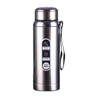 China Custom Minimalist 600ml 800ml Water Bottle Straight Logo Wholesale Stainless Steel Sport Mug Insulated Thermos Vacuum Flasks With Filter for sale