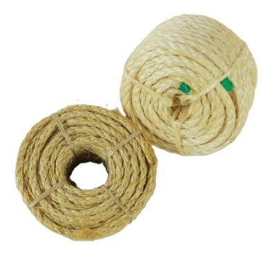 China Pets Agriculture Baler Sisal Ball Rope China Manufacturer Natural Color Sisal Fiber CN; NHS for sale