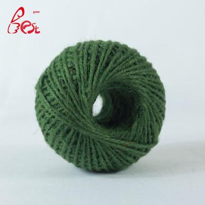 China High Abrasion Resistance 1ply Jute Twine Tobacco Twine Twisted Twine 3 Colors for sale