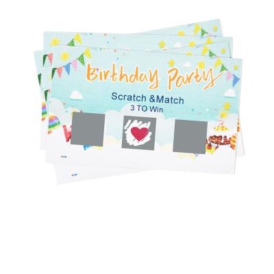 China paper & Customizable Cardboard Scratch Cards Personalize and Say with Included Scratch Stickers for sale