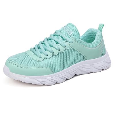 China Fashion Trend Women's Sneakers Sports Shoes Lace Up Breathable Fitness Fitness Shoes Ladies Flat Walking Shoes for sale