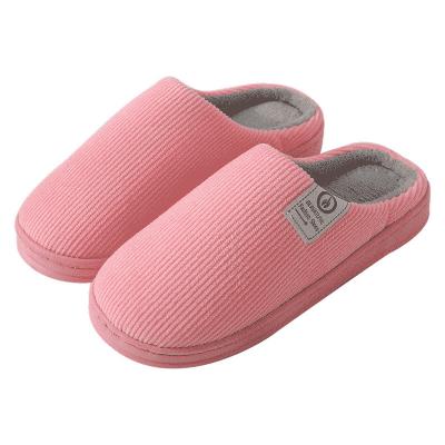 China Fashion Trend Custom Design Couple Non-slip Comfortable Home Bedroom Shoes Plush Warm Slippers For Women for sale