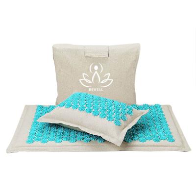 China Gillot Eco-Friendly Coconut Acupuncture Mat Set Acupuncture Foot Massager Inner Mat for sale