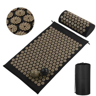 China Eco Friendly Body Gillot Coconut Filled Accupressure Body Mat And Pillow Set for sale