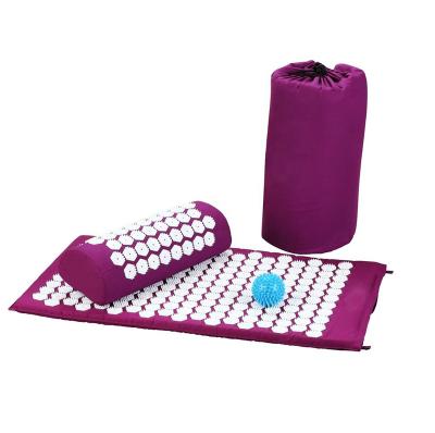 China Eco-Friendly Gillot Health Benefit Acupressure Mat And Pillow Set With Ball for sale