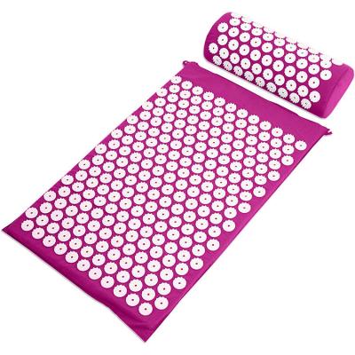 China Gillot Eco-Friendly Health Benefits Customize Pink Yoga Spike Acupressure Mat for sale