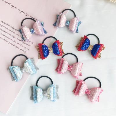 China New Fashion Daily Sequin Bow Hair Clip Princess Hair Accessories Kids Clip for sale