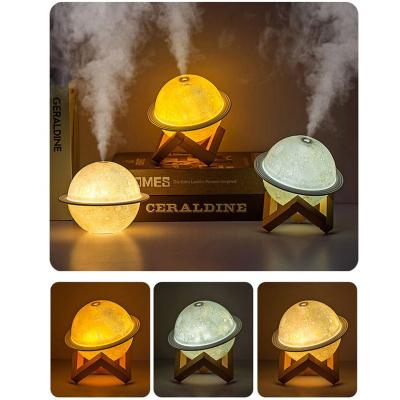 China Portable Car Mini Cool Mist Humidifier USB Light Led Moon Lamp Diffuser Air Humidifier for sale