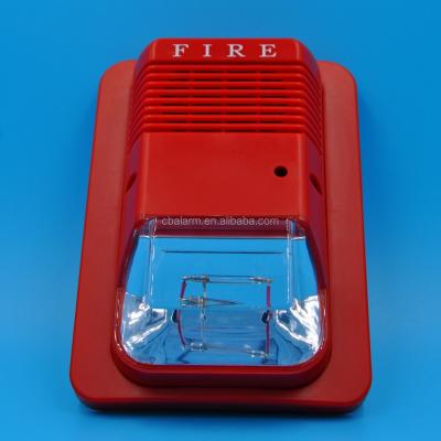 China DC24V/12V Audible And Visual Separate Fire Alarm And Security Alarm System Fire Power Input for sale