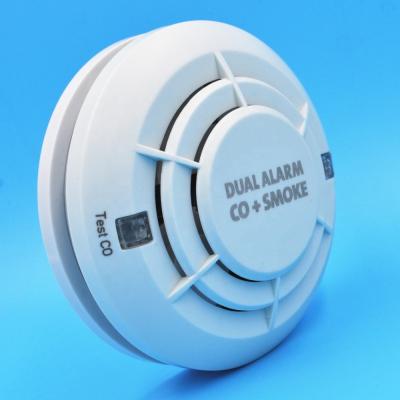 China 2 in 1 combination carbon monoxide&smoke detector EN50291 and EN14604 FC402C for sale