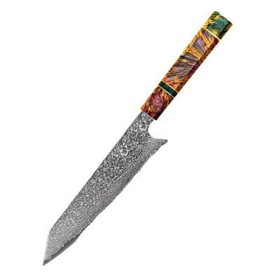 China Viable Professional 8 Inch Japanese Damascus Chef Knife With Stable Wood Handle for sale