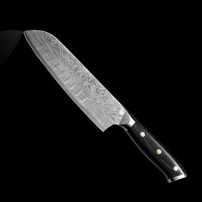 China Timhome Viable New Arrival Kitchen Chef German Steel Japanese Santoku Knife for sale