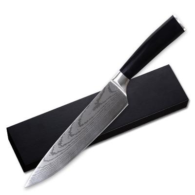 China Durable Kitchen Razor Sharp Stainless Steel Knife 8inch Chef Style Timhome 7CR17mov Damascus Knives for sale