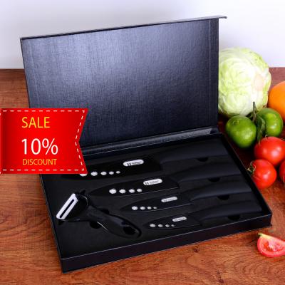 China New viable design! ! dishwasher safe ceramic knife injected ceramic handle knife set with polished blade for sale