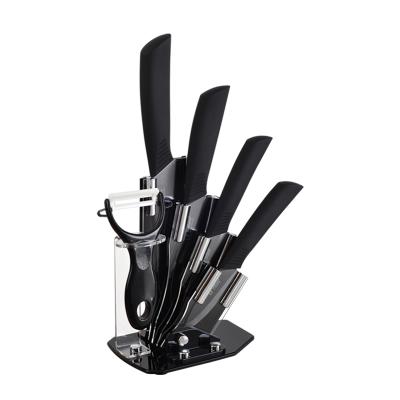 China Durable Black Blade Ceramic Timhome Kitchen Knife Set 3