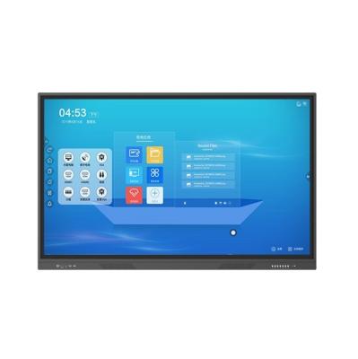 China Multi-touch 75inch 4k Android 8.0 Touch Screen 6.0 Interactive Panel For Smart Classroom for sale