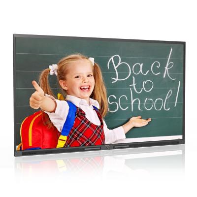 China Multi-touch Android 6.0/8.0 E-board Interactive Whiteboard Touch Show IR Touch Interactive Flat Panel 85inches for sale