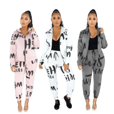 China Viable Traje de ropa Jogger Set Women Solid Color Tracksuit Jogger Set Sportswear Two Piece Set Lounge Suit for sale