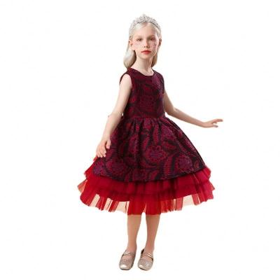 China Latest Anti-wrinkle Vestido Kids Dress Style Kids Dress Design Princess Flower Girl Birthday Dress for sale